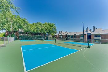 Outdoor tennis court